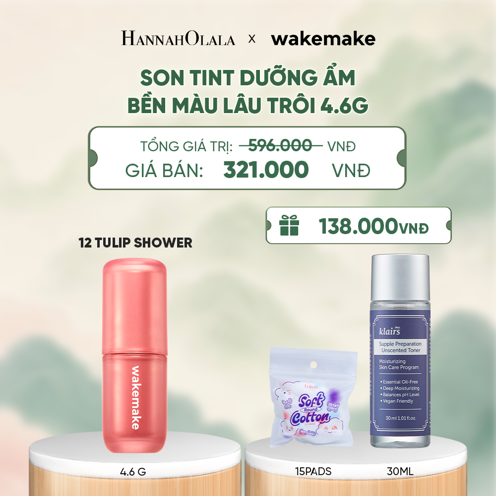  SON TINT WAKEMAKE WATER BLURRING LAYER TINT DƯỠNG ẨM, BỀN MÀU LÂU TRÔI. - A1515 