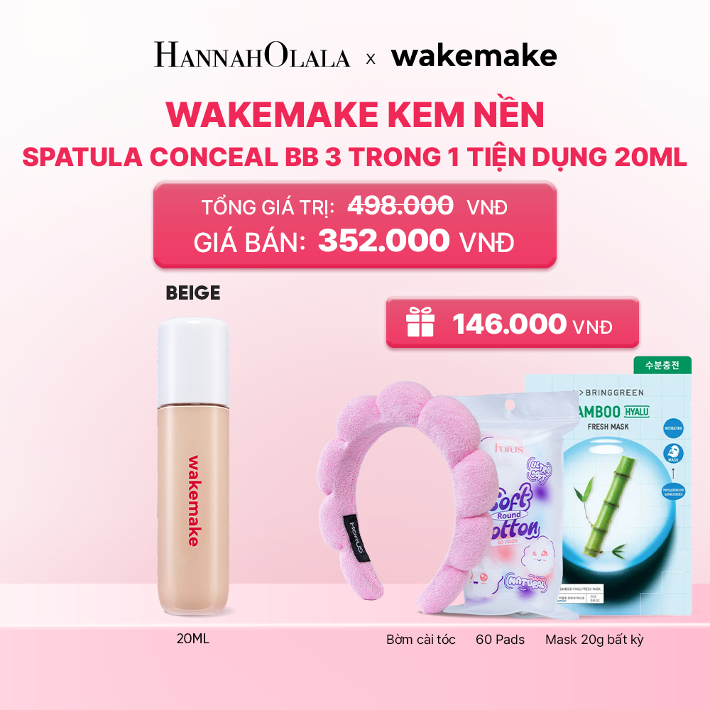  KEM NỀN WAKEMAKE SPATULA CONCEAL BB 3 TRONG 1 TIỆN DỤNG_K198 