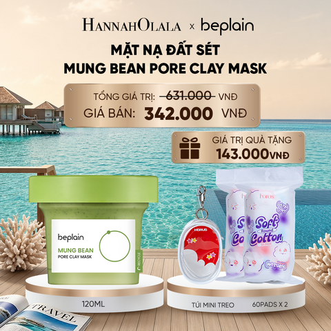  BEPLAIN MẶT NẠ ĐẤT SÉT MUNG BEAN PORE CLAY MASK 120ML_ D250 
