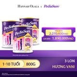  E94_DEAL 3: 3 LON PEDIASURE DẠNG BỘT HƯƠNG VANI 800G 