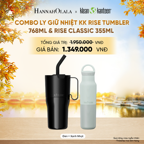  COMBO LY GIỮ NHIỆT KLEAN KANTEEN RISE TUMBLER 768ML & RISE CLASSIC 355ML CHẤT LIỆU INOX 18/8 - E286 