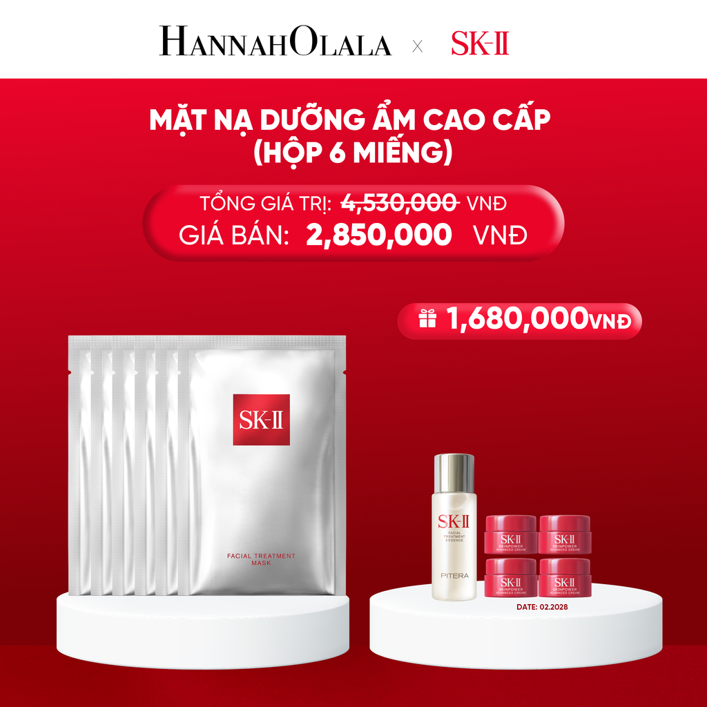  MẶT NẠ DƯỠNG ẨM CAO CẤP (HỘP 6 MIẾNG) - G28 