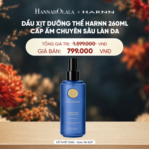  [SALE CẬN DATE] DẦU XỊT DƯỠNG THỂ HARNN 260ML - CẤP ẤM CHUYÊN SÂU LÀN DA - A4093 