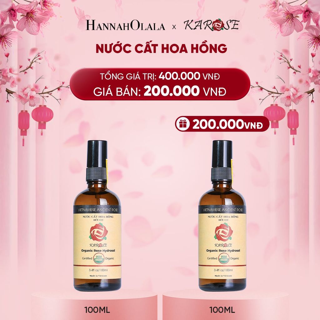  DEAL 4: NƯỚC CẤT HOA HỒNG 100ML 