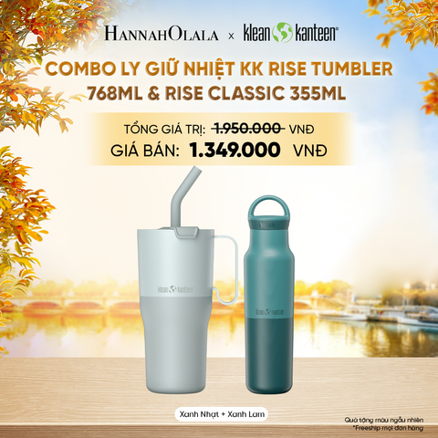  COMBO LY GIỮ NHIỆT KLEAN KANTEEN RISE TUMBLER 768ML & RISE CLASSIC 355ML CHẤT LIỆU INOX 18/8 - E286 