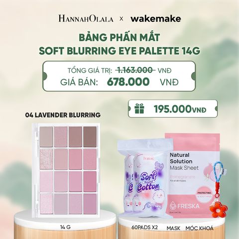  WAKEMAKE BẢNG PHẤN MẮT SOFT BLURRING EYE PALETTE 14G - A1521 
