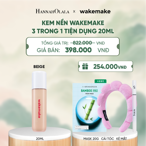 KEM NỀN WAKEMAKE SPATULA CONCEAL BB 3 TRONG 1 TIỆN DỤNG - A1528 