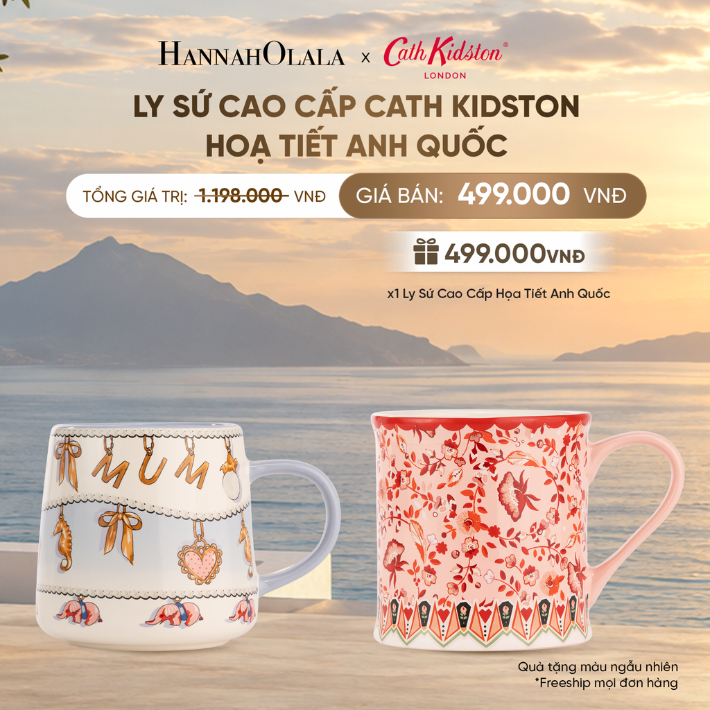 [B1G1] LY SỨ CAO CẤP CATH KIDSTON HOẠ TIẾT ANH QUỐC 