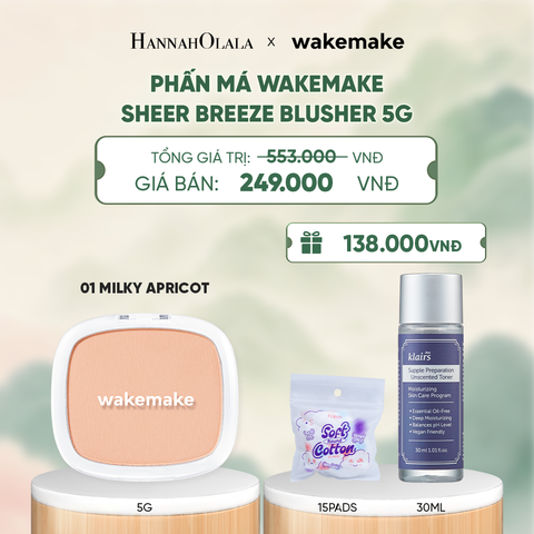  PHẤN MÁ WAKEMAKE SHEER BREEZE BLUSHER 5G - A1531 