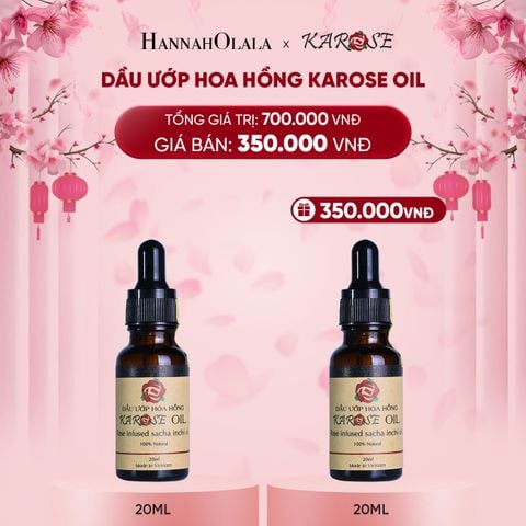  DEAL 7: DẦU ƯỚP HOA HỒNG KAROSE OIL 20ML 