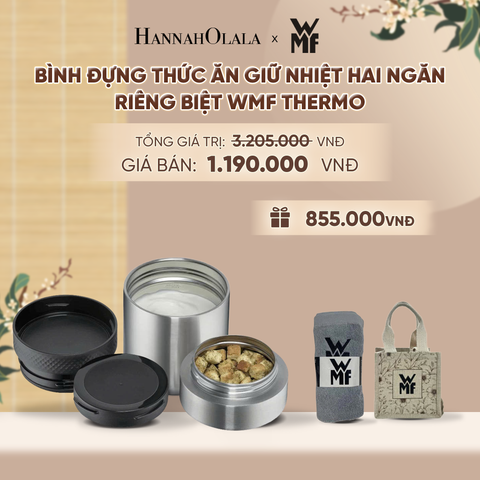  BÌNH ĐỰNG THỨC ĂN GIỮ NHIỆT HAI NGĂN RIÊNG BIỆT WMF THERMO DUNG TÍCH - A1625 