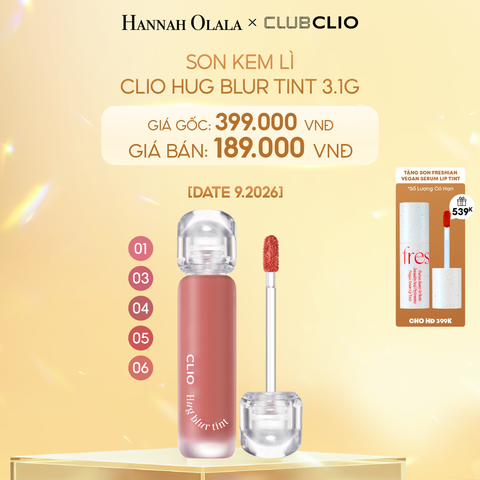  DEAL 3: [DATE 9.2026] Son Kem Lì Clio Hug Blur Tint 3.1g 