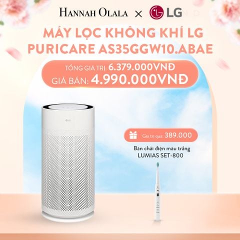 A448_DEAL 1: MÁY LỌC KHÔNG KHÍ LG PURICARE AERO HIT AS35GGW10.ABAE 