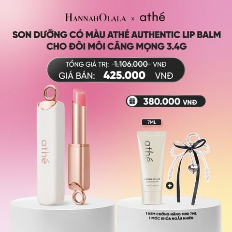  SON DƯỠNG CÓ MÀU ATHÉ AUTHENTIC LIP BALM CHO ĐÔI MÔI CĂNG MỌNG 3.4G_A2298 