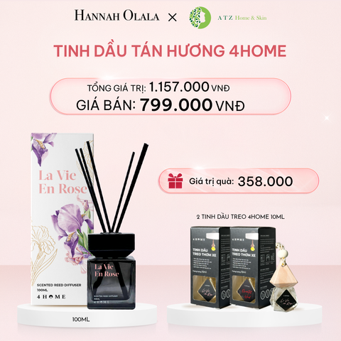  E529_DEAL 1: TINH DẦU TÁN HƯƠNG 4HOME 100ML (MỚI) GIÁ 799.000Đ 