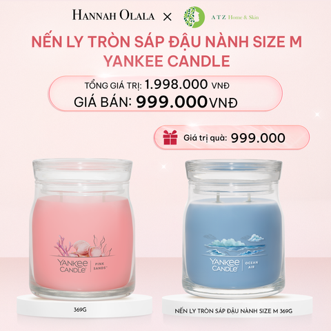  E543_DEAL 5: MUA NẾN LY TRÒN SÁP ĐẬU NÀNH SIZE M GIÁ 999.000Đ MUA 1 TẶNG 1 