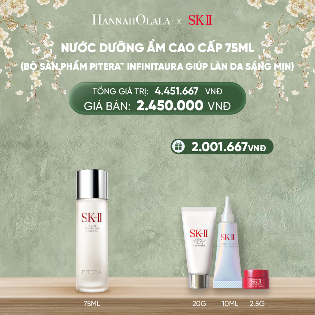  DEAL 7: BỘ SẢN PHẨM SK-II PITERA™ INFINITAURA THIẾT YẾU GIÚP LÀN DA SÁNG MỊN 