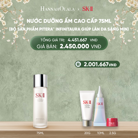  DEAL 7: BỘ SẢN PHẨM SK-II PITERA™ INFINITAURA THIẾT YẾU GIÚP LÀN DA SÁNG MỊN 