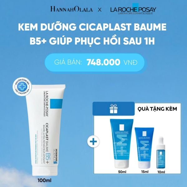  KEM DƯỠNG CICAPLAST BAUME B5+ GIÚP PHỤC HỒI SAU 1H 100ML DEAL 6: - B16 