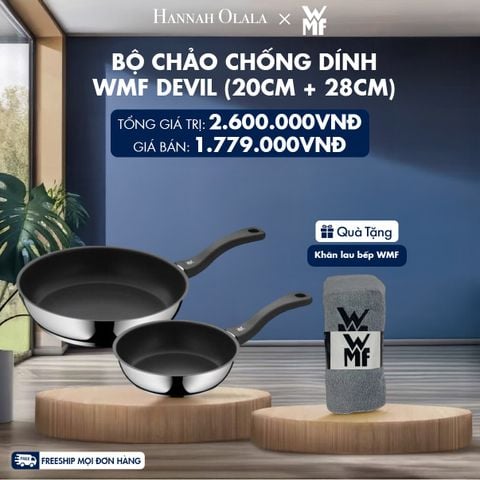  M167_DEAL 3: BỘ CHẢO CHỐNG DÍNH WMF DEVIL (20CM + 28CM) 