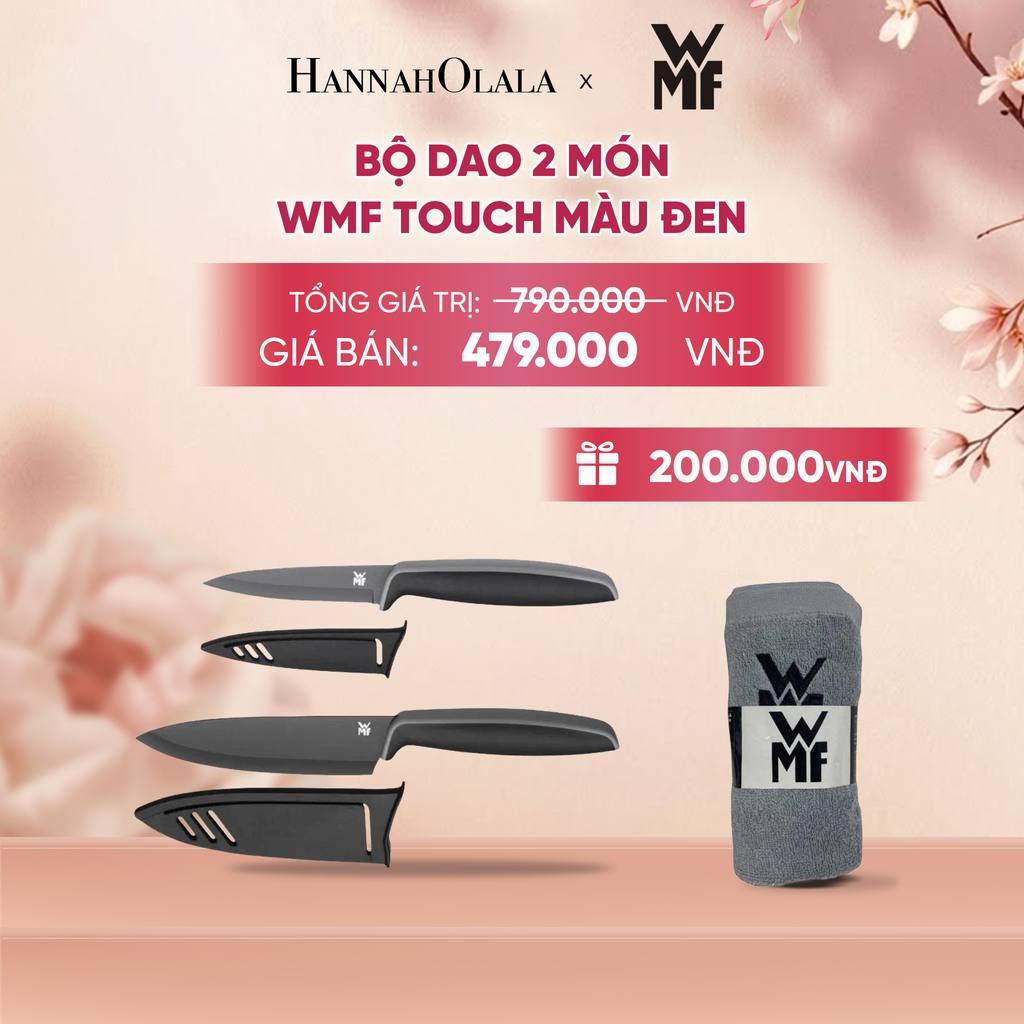  BỘ DAO 2 MÓN WMF TOUCH ĐEN - A897 