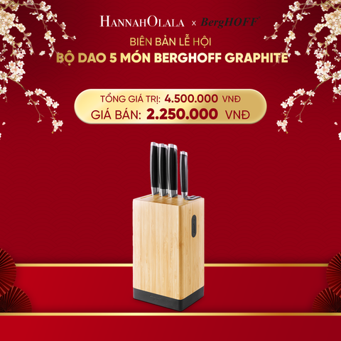  DEAL 7: BỘ DAO 5 MÓN BERGHOFF GRAPHITE 