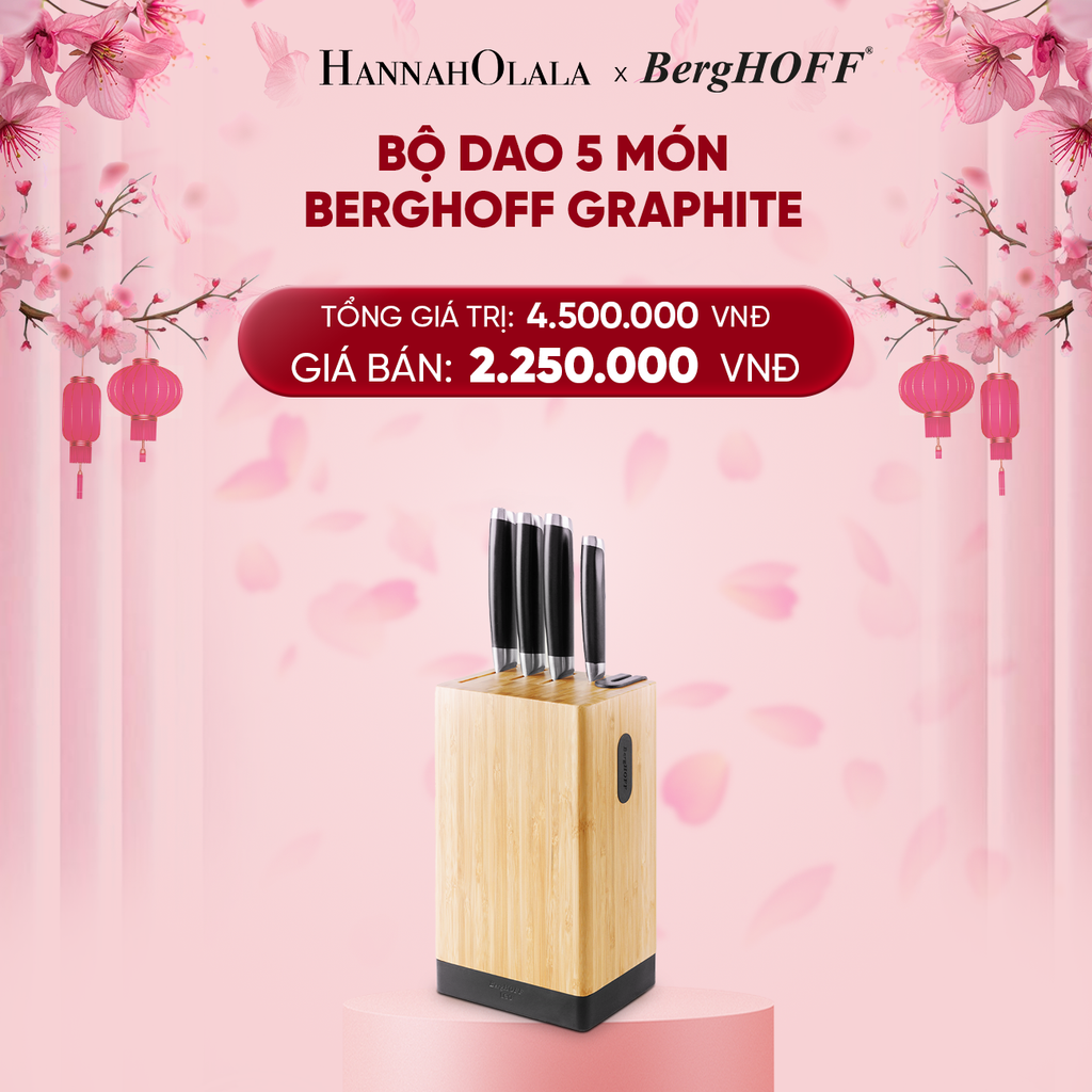  DEAL 6: BỘ DAO 5 MÓN BERGHOFF GRAPHITE 