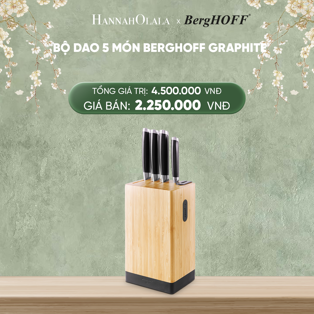  DEAL 6: BỘ DAO 5 MÓN BERGHOFF GRAPHITE 