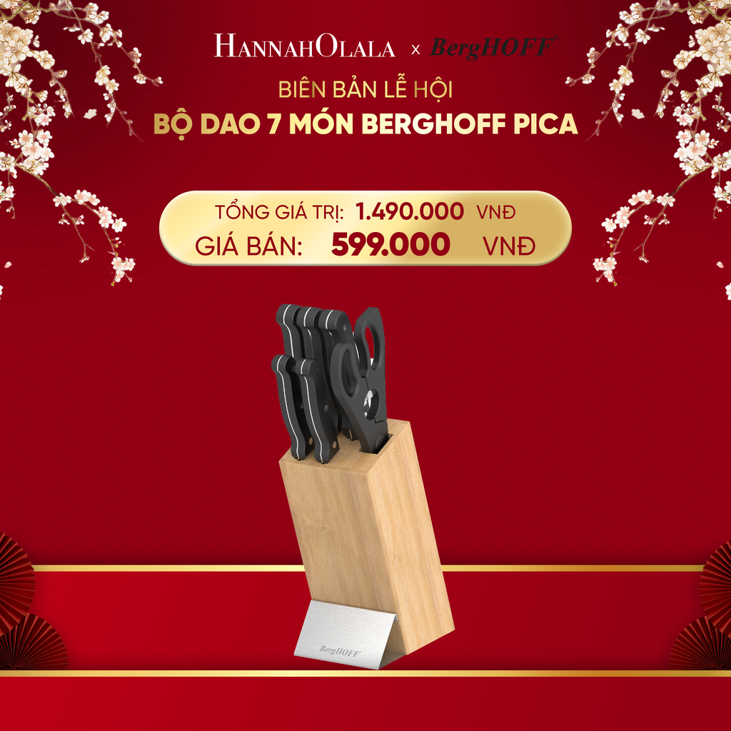  DEAL 1: BỘ DAO 7 MÓN BERGHOFF PICA 