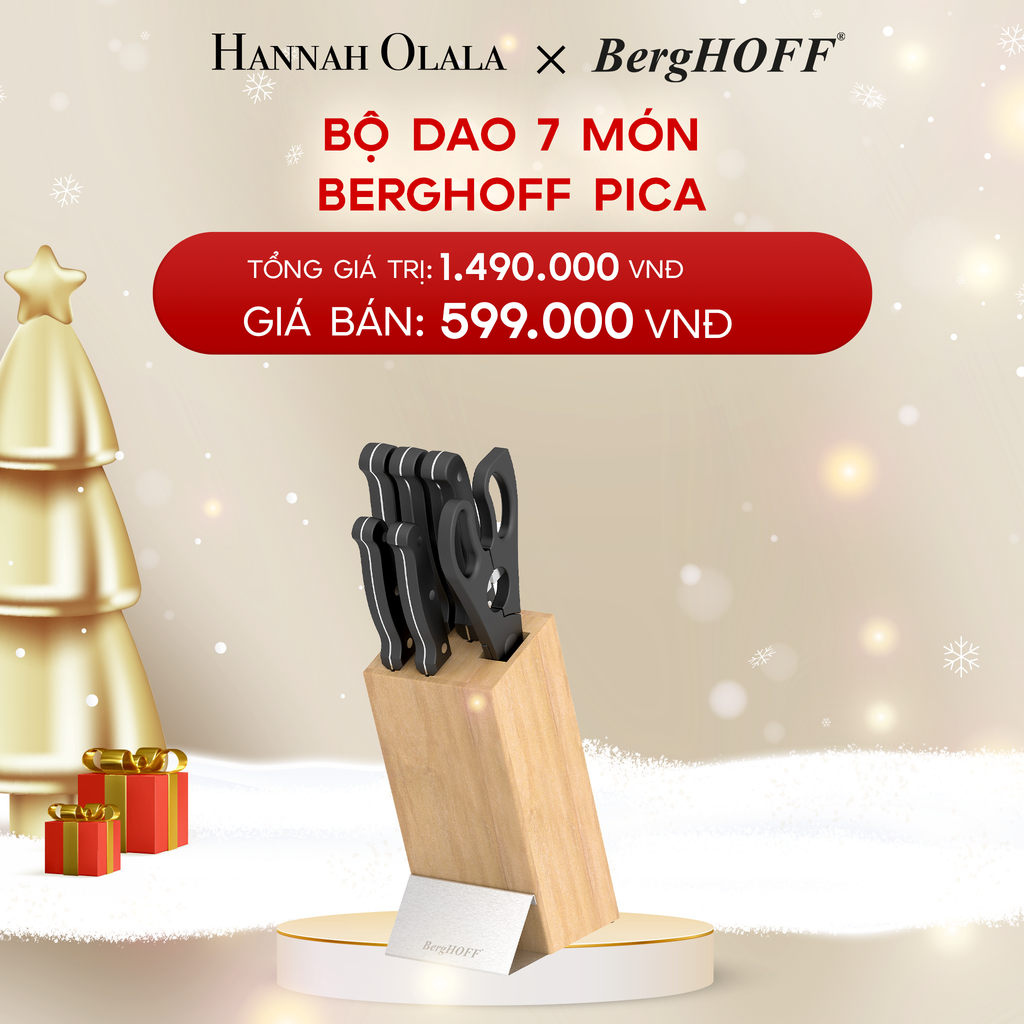  A907_DEAL 3: BỘ DAO 7 MÓN BERGHOFF PICA 
