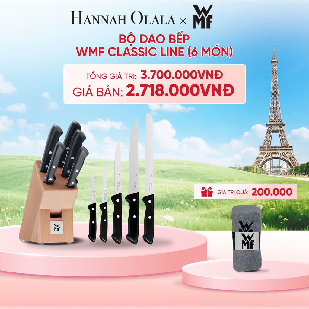  BỘ DAO BẾP WMF CLASSIC LINE (6 MÓN) - B138 