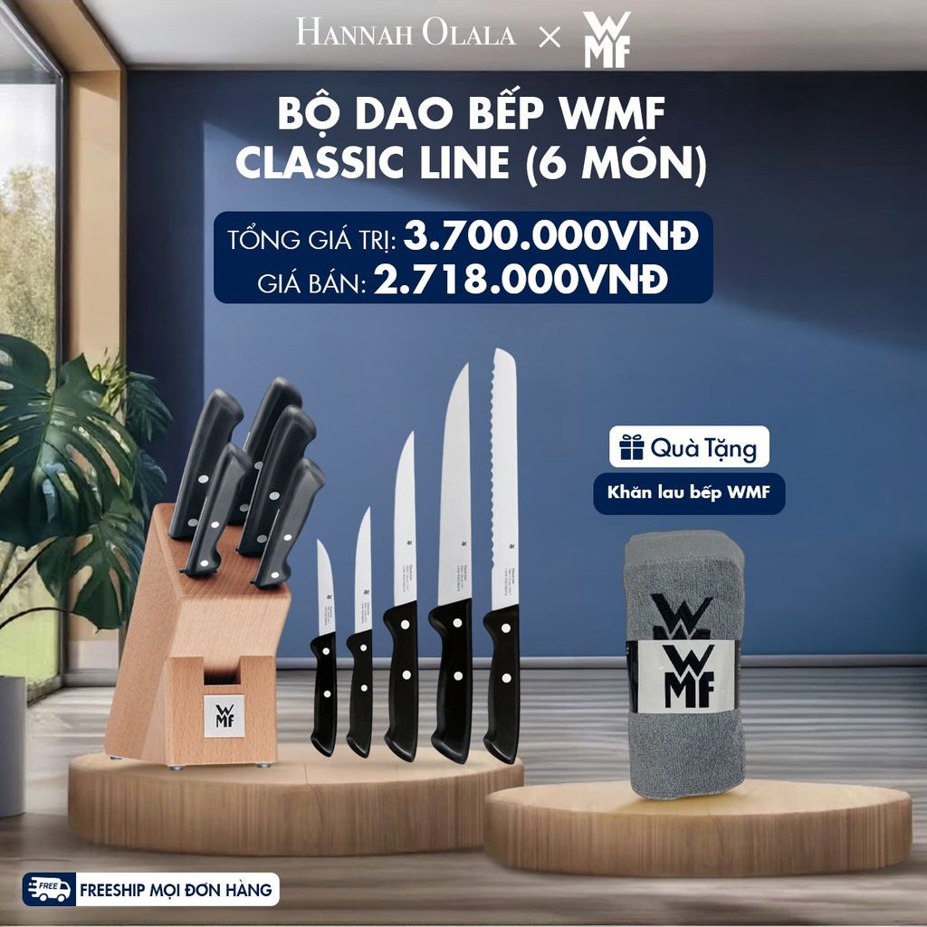  M154_DEAL 10: BỘ DAO BẾP WMF CLASSIC LINE (6 MÓN) 