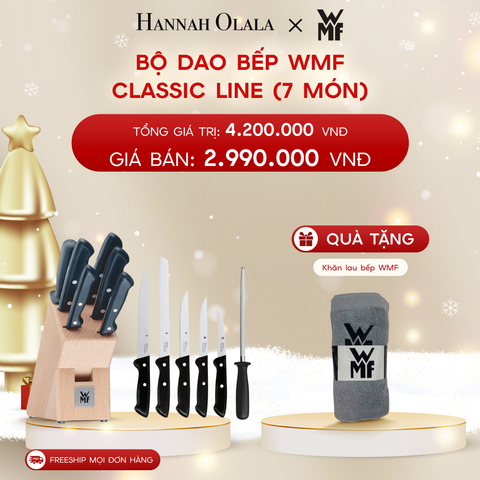  A528_DEAL 10: BỘ DAO BẾP WMF CLASSIC LINE (7 MÓN) 