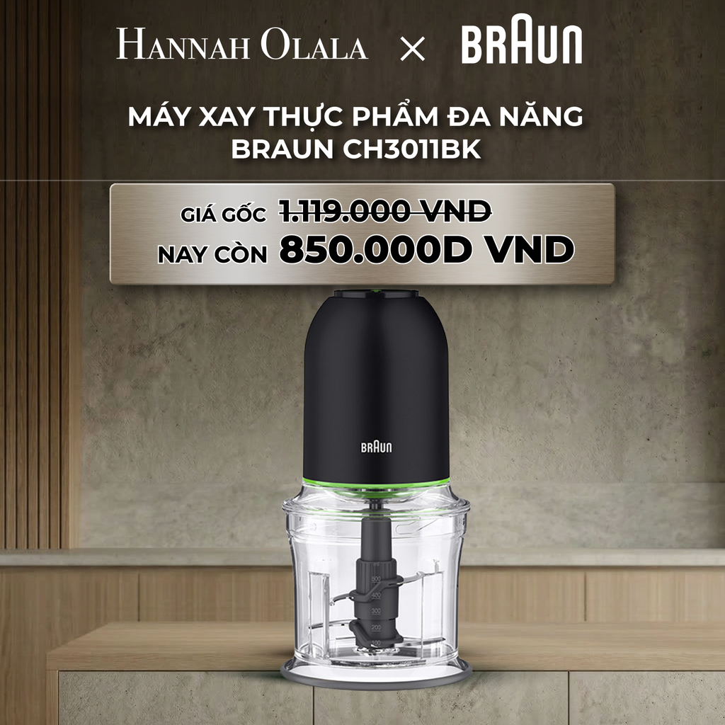  B16_DEAL 13 : MÁY XAY THỰC PHẨM ĐA NĂNG BRAUN CH3011BK 