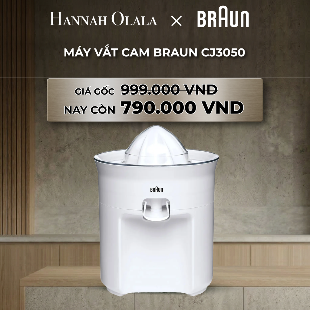  B20_DEAL 17 : MÁY VẮT CAM BRAUN CJ3050 