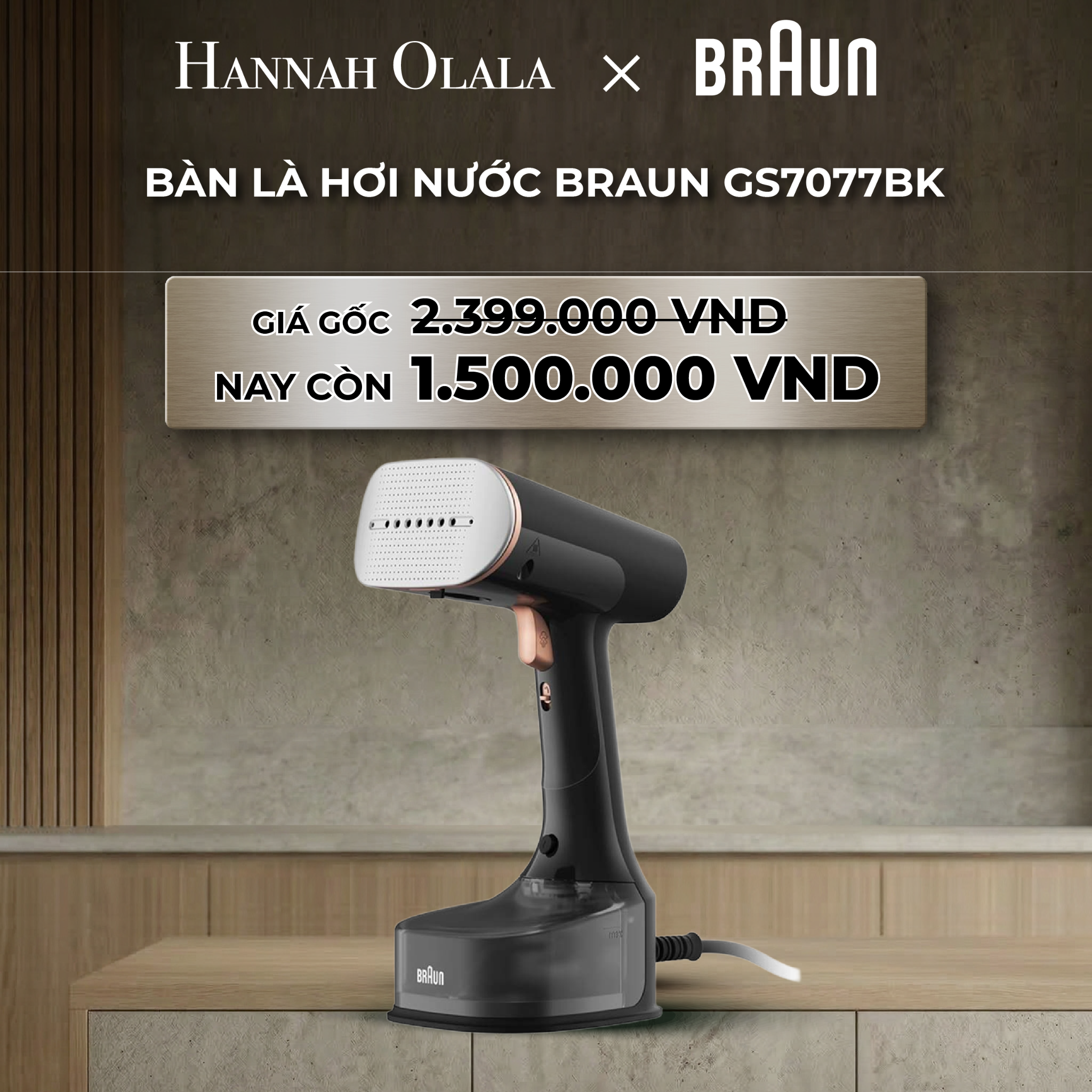 Bàn Là Hơi Nước Braun GS7077BK