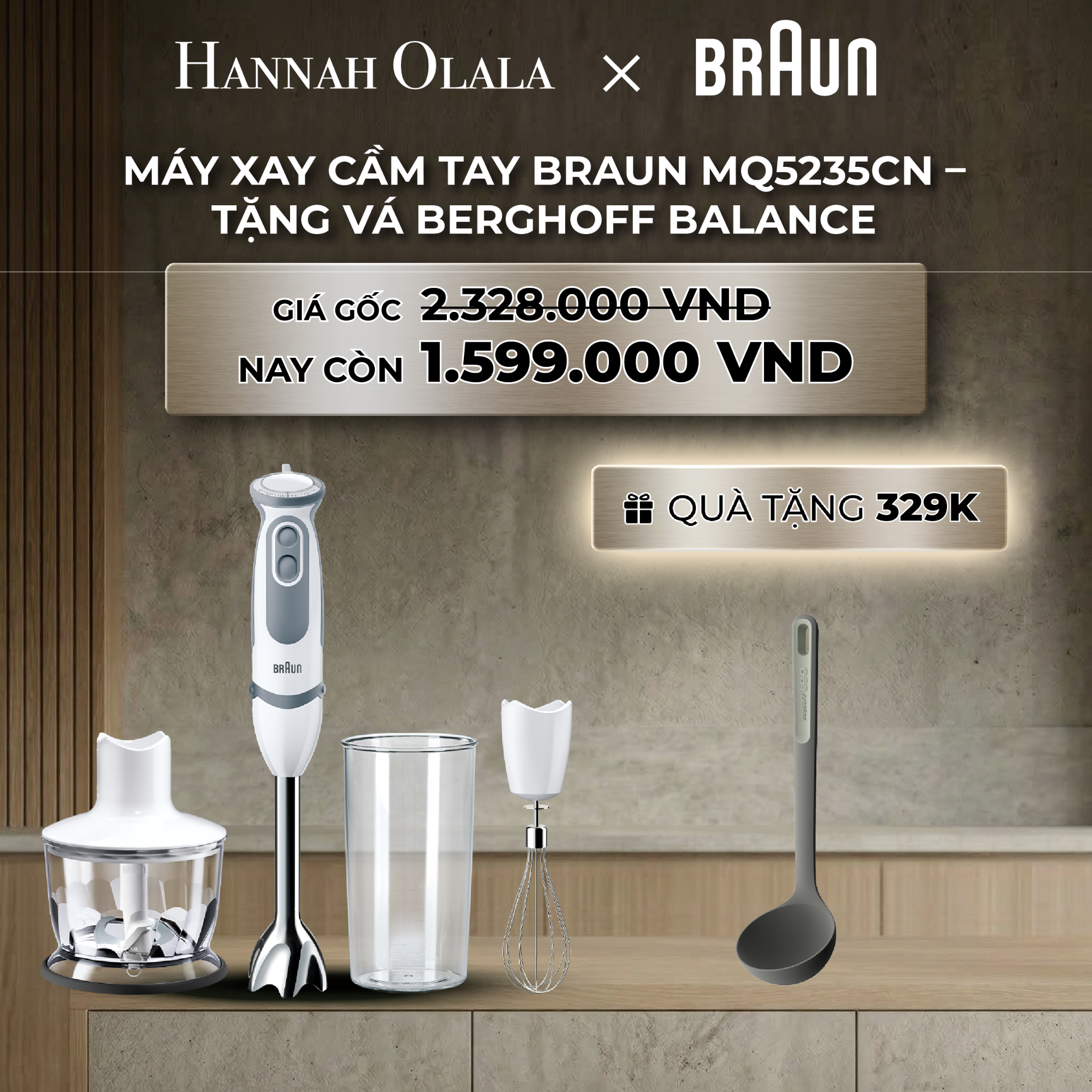 Máy Xay Cầm Tay Braun MQ5235CN