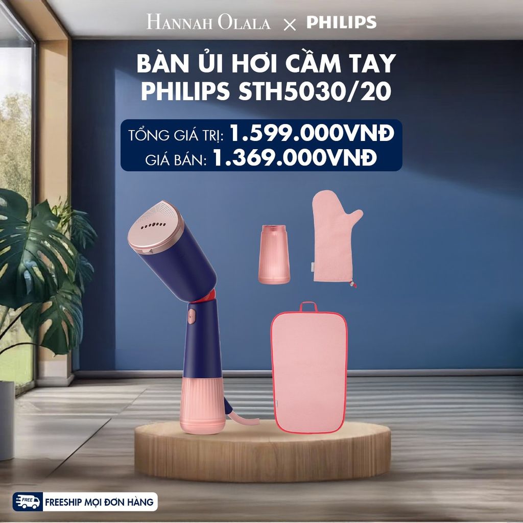  M101_DEAL 12: BÀN ỦI HƠI CẦM TAY PHILIPS STH5030/20 