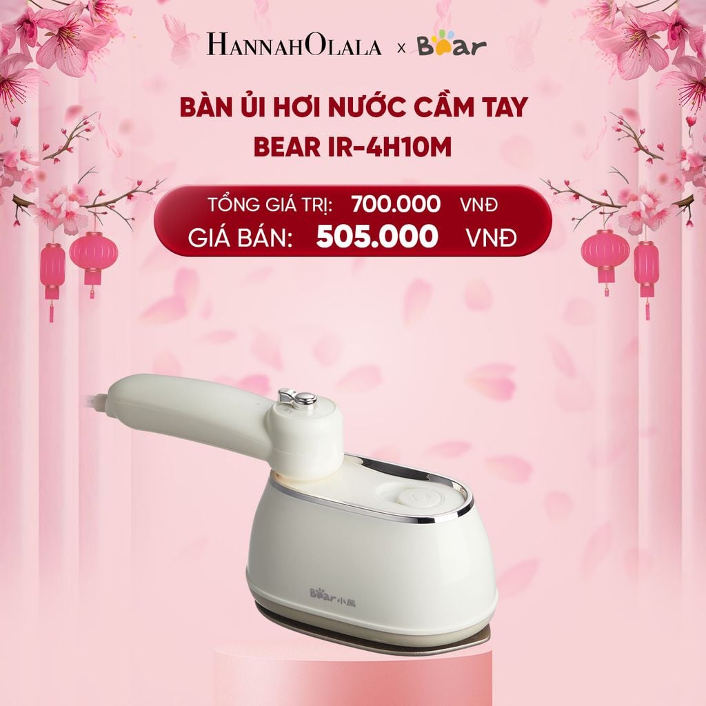 DEAL 14: BÀN ỦI HƠI NƯỚC CẦM TAY BEAR IR-4H10M 
