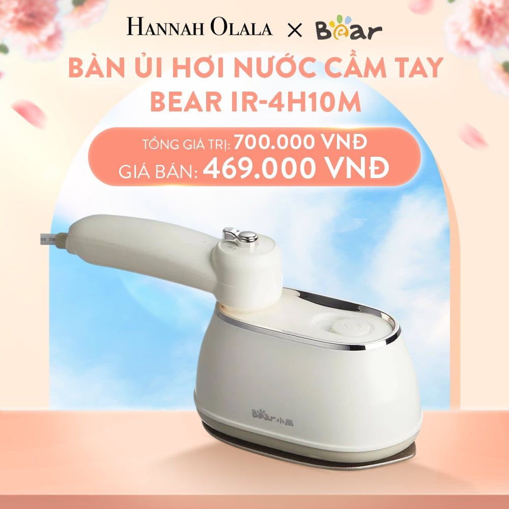  A116_DEAL 8: BÀN ỦI HƠI NƯỚC CẦM TAY BEAR IR-4H10M 