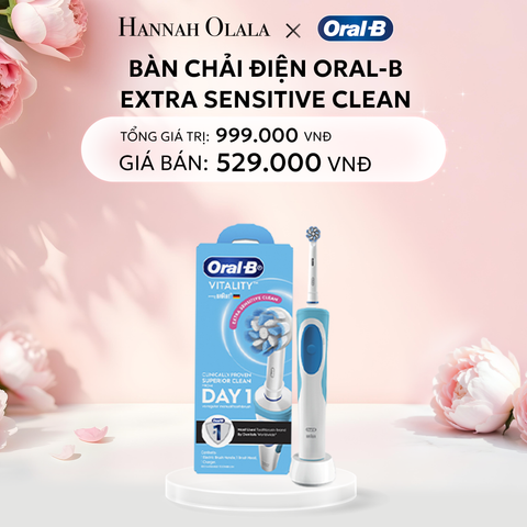  E280: DEAL 2: BÀN CHẢI ĐIỆN ORAL-B EXTRA SENSITIVE CLEAN 