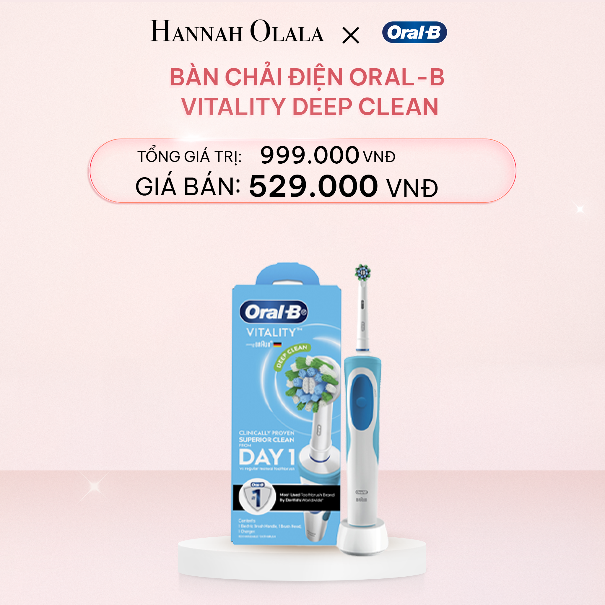  E99_DEAL 1: BÀN CHẢI ĐIỆN ORAL-B VITALITY DEEP CLEAN 