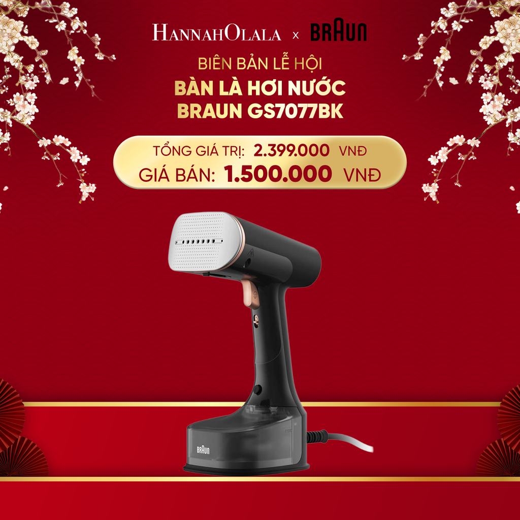  DEAL 10: BÀN LÀ HƠI NƯỚC BRAUN GS7077BK 