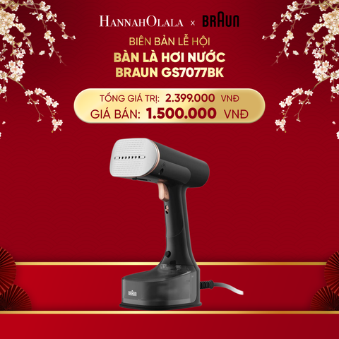  DEAL 10: BÀN LÀ HƠI NƯỚC BRAUN GS7077BK 