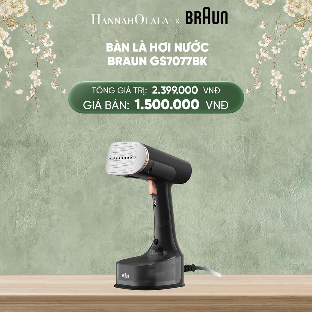  DEAL 13: BÀN LÀ HƠI NƯỚC BRAUN GS7077BK 