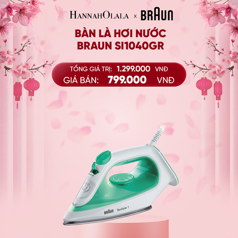  DEAL 4: BÀN LÀ HƠI NƯỚC BRAUN SI1040GR 