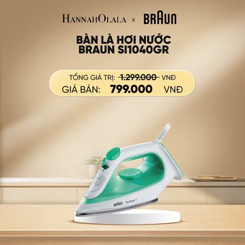  DEAL 4: BÀN LÀ HƠI NƯỚC BRAUN SI1040GR 
