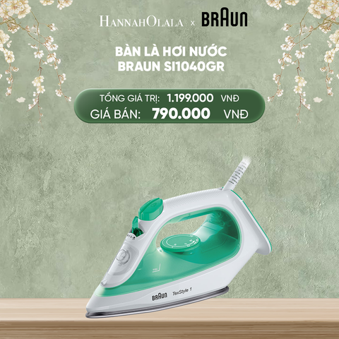  DEAL 2: BÀN LÀ HƠI NƯỚC BRAUN SI1040GR 