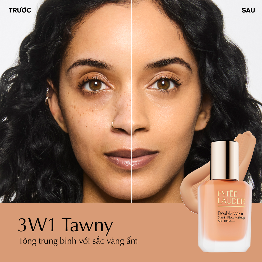  E29_DEAL 8: KEM NỀN LÂU TRÔI 36 GIỜ, LÌ MỊN ESTÉE LAUDER DOUBLE WEAR STAY-IN-PLACE SPF 10/PA++I FOUNDATION 30ML 