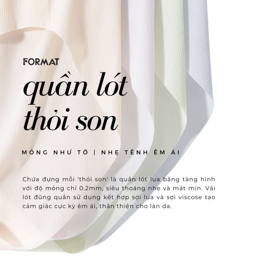  E1148_DEAL 3: PACK 3 QUẦN LÓT THỎI SON SIÊU MÁT MỊN FORMAT 